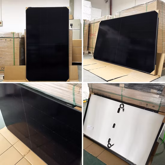 Panneau solaire Longi 430W 435W 440W Module PV Hi-Mo6 monté au sol avec cadre noir